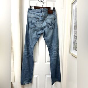 AG adriano goldschmied jeans the matchbox slim straight blue jeans size 32